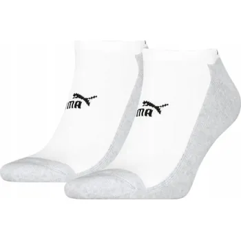 Pánské ponožky PUMA PONOŽKY PONOŽKY KOTNÍKOVÉ PONOŽKY ELEMENTS 2P TENISKY BÍLO-ŠEDÉ vel.