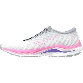 Dámská běžecká obuv Boty Mizuno WAVE INSPIRE 19 Snow White High-Vis Pink Purple Punch Velikost: 35