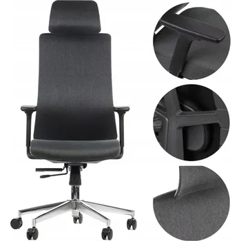 Otočná židle k psacímu stolu kancelářská židle grafit