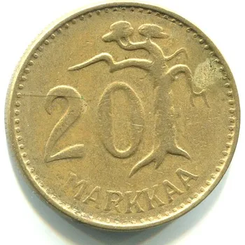FINSKO. 20 markkaa 1954. KM-39
