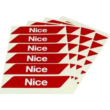 Samolepící etiketa Nice Červené bezpečnostní reflexní etikety WA10 na závory , 24 ks