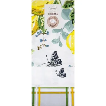 Utěrka Sada 3-dílných kuchyňských utěrek LEMON 50 x 70 cm