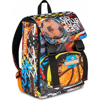 Školní batoh vícekomorový Mitama vícebarevný 21 l