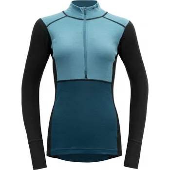 DEVOLD Lauparen Merino 190 Zip Neck Woman moon/ink/flood M