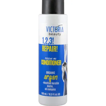 Victoria beauty 1,2,3 REPAIR! Regenerační vlasový kondicionér s arganovým olejem a brazilským keratinem 500 mL