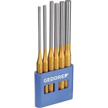 Sekáč GEDORE sada průbojníků dlouhé 119L osmihranné 6-dílná v PVC držáku
