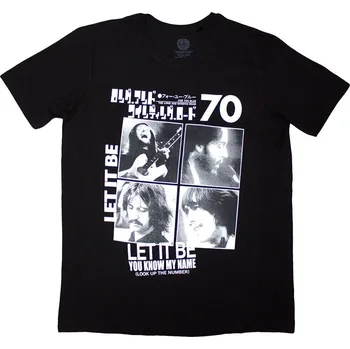 Pánské tričko The Beatles 1970 Black XL Tričko