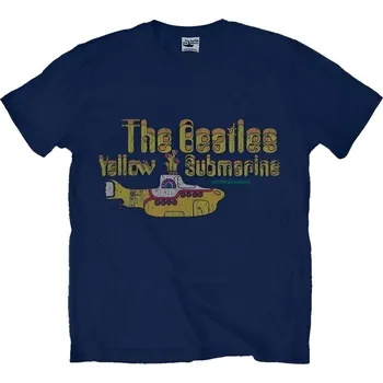 Pánské tričko The Beatles Tričko Nothing is Real Unisex Navy Blue XL