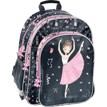 Školní batoh PASO Školní batoh Baletka Dancing With Heart černý
