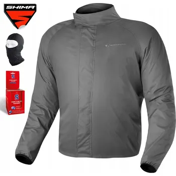 Moto bunda Shima Rainshell L dešťová bunda vel. L šedá