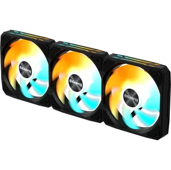 PC ventilátor GIGABYTE ventilátor EZ CHAIN FAN 3-PACK, 3x120mm, černá GP-GBT EZFAN1203