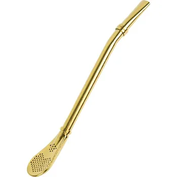 Příbor Bombilla zlatá - BO-230