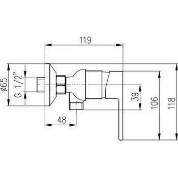 Vodovodní baterie Sprchová baterie Domoletti Verona DVT481.5/1