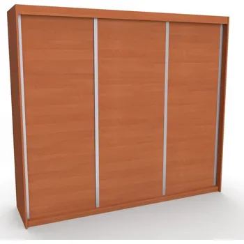 Šatní skříň Skříň MAXIM 3 s posuvnými dveřmi Dekor: Olše, Šířka: 240 cm