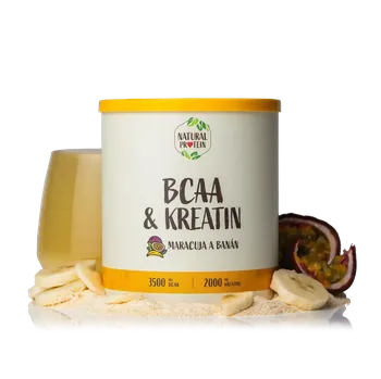 Aminokyselina NaturalProtein BCAA + Kreatin - Maracuja banán