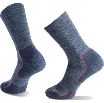 Pánské oblečení NA GIEAN Trekingové ponožky Light Weight Crew Dawn S MODRÁ