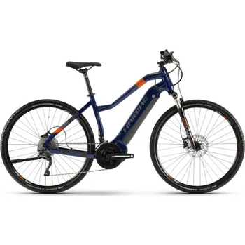 Elektrokolo Haibike SDURO Cross 5.0 CST dámské i400Wh modrá/oranžová/titanová velikost rámu: S