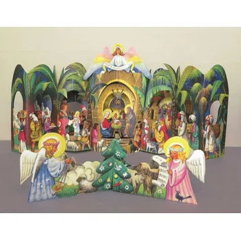 Vánoční dekorace Vojtěch Kubašta Vánoční Betlém Orientální střední papír