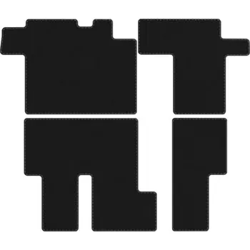 autokoberec Velurové autokoberce Edecor Hyundai Staria 9os. STD, 4 ks