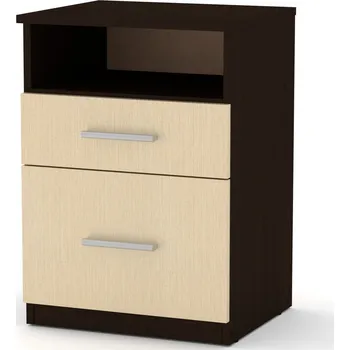 Noční stolek Slevadoma Noční stolek PKT-04 | WENGE - JAVOR Barva: wenge a javor