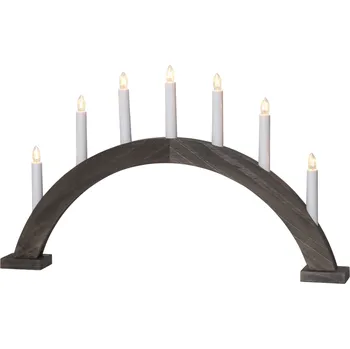 Svícen STAR TRADING Elektrický svícen Trapp Brown