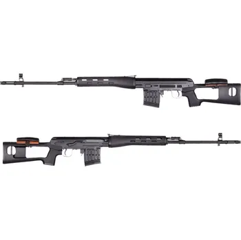 Airsoftová zbraň Snow Wolf Airsoft sniper SVD Dragunov (SW-027), až 165m/s - černá
