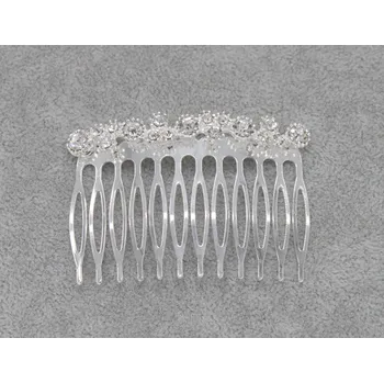 Ozdoba do vlasů Kovový hřebínek s kamínky