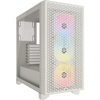 PC skříň Počítačová Skříň pro počítač Corsair 3000D RGB AIRFLOW RGB Midi Tower ATX Bílá