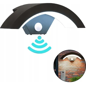 Nástěnné svítidlo Nástěnné LED svítidlo NAD DRZWI 18W studená bílá s detektorem pohybu MEGAKABEL