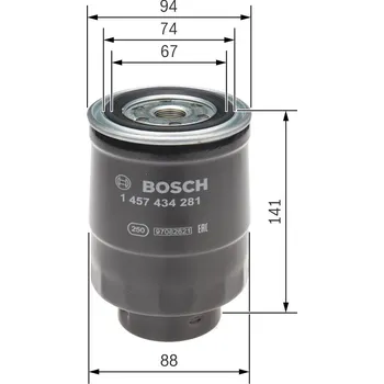 Palivový filtr Palivový filtr BOSCH 1 457 434 281