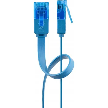 Síťový kabel Patchcord Goobay U/UTP 6a RJ45 / RJ45 3 m modrý