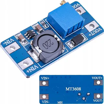 Měnič napětí Měnič Napětí MT3608 STEP-UP 4V - 28V 2A DC REGULÁTOR