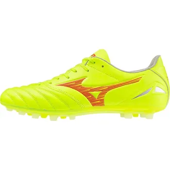 Kopačky Mizuno MORELIA NEO IV PRO AG Safety Yellow / Fiery Coral 2 / Safety Yellow Velikost: 47