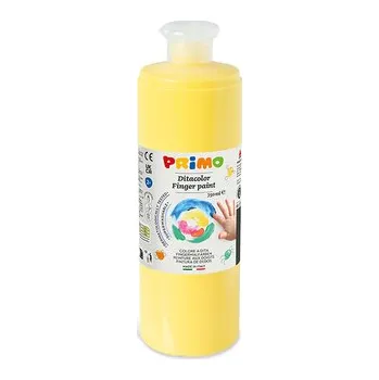 Vodová barva Prstová barva PRIMO, 750ml, žlutá