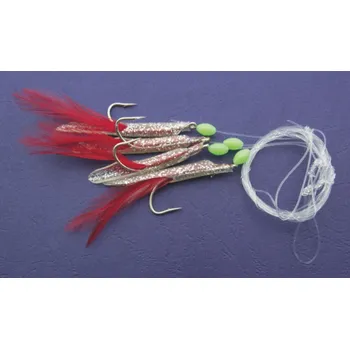 Umělá nástraha Mistrall systém pro lov tresek 0,60mm velikost háčku 3/0 růžová