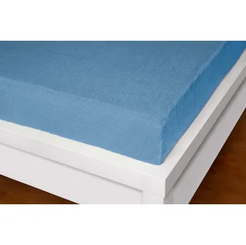 Prostěradlo XHOUSE Froté prostěradlo modré 220x200 cm