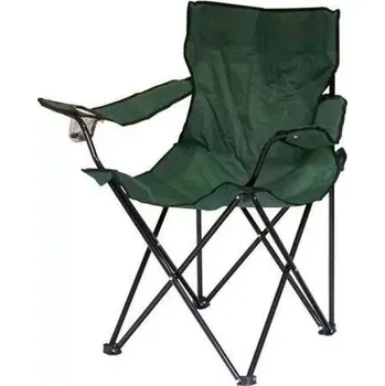 kempingová židle Židle rozkládací Olivová (Skládací kempingové křesílko s přepravním obalem.)