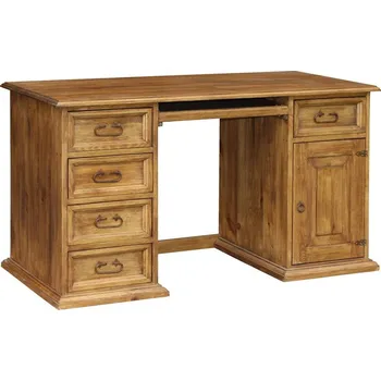 Psací stůl Psací stůl MEXICANA BIR14 s výsuvem na klávesnici Barevné provedení: vosk - dub tmavý