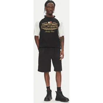 Pánské tričko Tommy Hilfiger T-Shirt F1 Movie MW0MW41389 Černá Regular Fit M