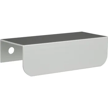 Nábytkové kování Nábytková úchytka hranová UA07 HLINÍKOVÁ zaoblená 64/84 mm na skříňku