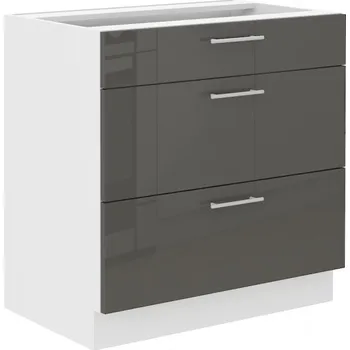 Stolarz-Lempert Kuchyňská skříňka Lara Grey - dolní 80 D 3S šuplíková QUADRO