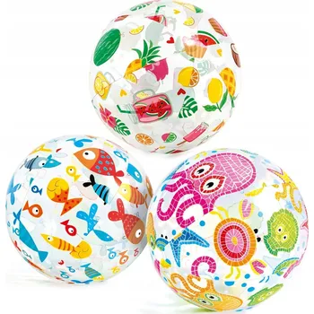 Nafukovací míč Nafukovací plážový míč s potiskem 51 cm INTEX 59040 hvězdice