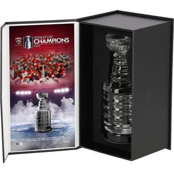 Fanatics Skleněný pohár Florida Panthers NHL 2025 Stanley Cup Champions Crystal Cup - Filled with Ice From the 2025 Stanley Cup Final