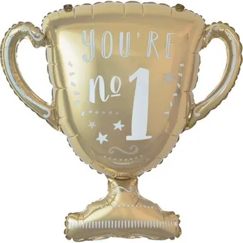 Fóliový balónek Pohár Trofej Vítěze 1. Místo Výhra Narozeniny 55x55cm