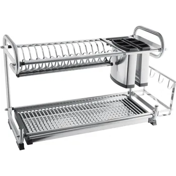 Odkapávač na nádobí Dvojitý odkapávač D252*W670*H385 nerez