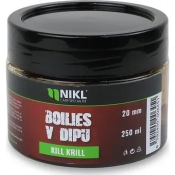 Boilies Boilies v dipu Nikl 250ml 20mm KRI