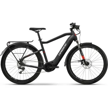 Jízdní kolo Haibike Trekking 6 High i630Wh Matte Black Red 10-r. Deore velikost rámu: M
