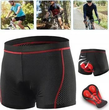 Cyklistické kalhoty KRAŤASY PÁNSKÉ SPODNÍ PRÁDLO 5D POLSTROVANÉ CYKLISTICKÉ SPODNÍ PRÁDLO KRAŤASY