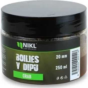 Boilies Boilies v dipu Nikl 250ml 20mm CRA