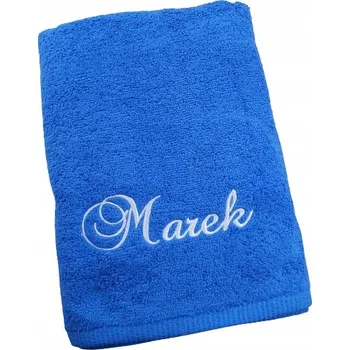 Ručník Ručník s jménem + obrázek motiv 70x140 cm TMAVĚ MODRÝ